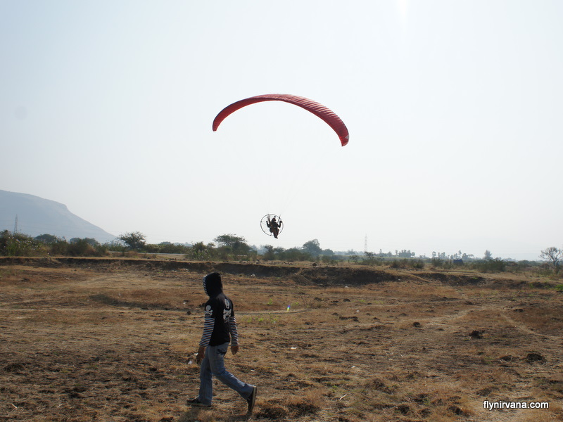 Airborne paragliding at Kamshet with nirvana adventures